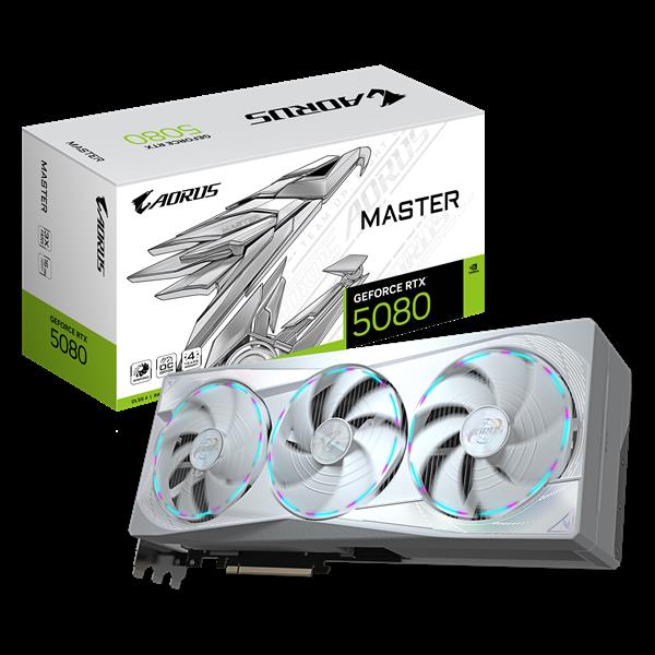 VGA Gigabyte GeForce® RTX 5080 16GB AORUS MASTER ICE
